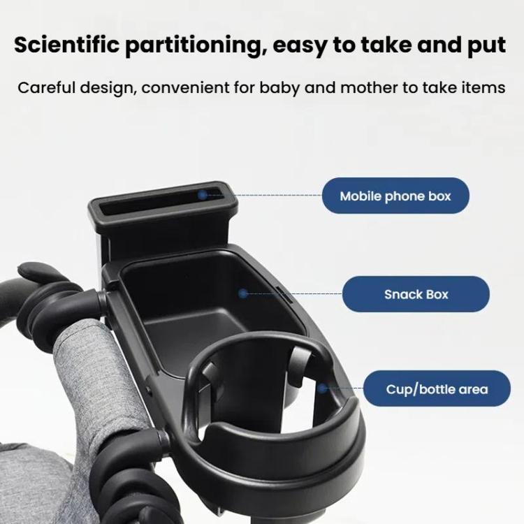 3 in 1 Wap-around Baby Stroller Tray Cup Holder