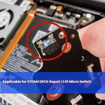 Para Steam Deck 10pcs Teclas de Ombro L1 R1 Microswitch, Microswitch L1 R1