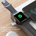 Carregador Sem Fios Magnético Portátil Tipo-C para Apple Watch 1/2/3/4/5/6/7/8/9/10/SE Carregador Inteligente Sem Fios