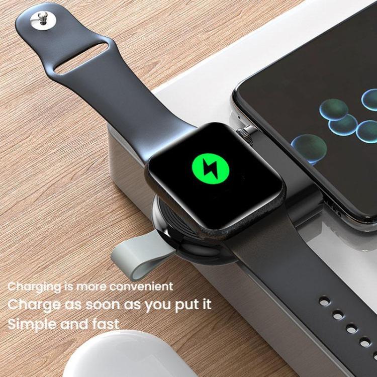 Carregador Sem Fios Magnético Portátil Tipo-C para Apple Watch 1/2/3/4/5/6/7/8/9/10/SE Carregador Inteligente Sem Fios