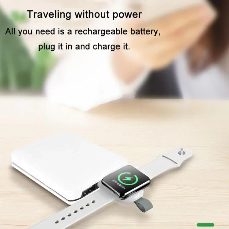 Carregador Sem Fios Magnético USB Portátil para Apple Watch 1/2/3/4/5/6/7/8/9/10/SE