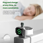 Carregador Sem Fios Magnético USB Portátil para Apple Watch 1/2/3/4/5/6/7/8/9/10/SE