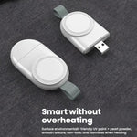 Carregador Sem Fios Magnético USB Portátil para Apple Watch 1/2/3/4/5/6/7/8/9/10/SE
