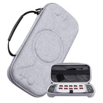 Para Nintendo Switch 2 Bolsa de Armazenamento Portátil Padrão O, Bolsa PU Preta Padrão O, Bolsa de Tecido Cinza Padrão O
