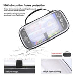 Para Nintendo Switch 2 Bolsa de Armazenamento Portátil Padrão O, Bolsa PU Preta Padrão O, Bolsa de Tecido Cinza Padrão O