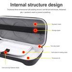 Para Nintendo Switch 2 Bolsa de Armazenamento Portátil Padrão O, Bolsa PU Preta Padrão O, Bolsa de Tecido Cinza Padrão O