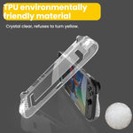 Para Nintendo Switch 2 Capa Transparente TPU de Peça Única Capa Protetora Antiderrapante de Corpo Inteiro, Capa TPU de Peça Única