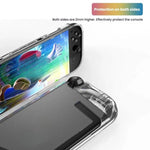 Para Nintendo Switch 2 Capa Transparente TPU de Peça Única Capa Protetora Antiderrapante de Corpo Inteiro, Capa TPU de Peça Única