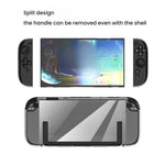 Capa Transparente Dividida TPU+PC para Nintendo Switch 2, Capa Dividida Diamante TPU+PC Amortecedora
