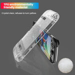 Capa Transparente Dividida TPU+PC para Nintendo Switch 2, Capa Dividida Diamante TPU+PC Amortecedora