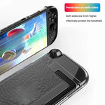 Capa Transparente Dividida TPU+PC para Nintendo Switch 2, Capa Dividida Diamante TPU+PC Amortecedora
