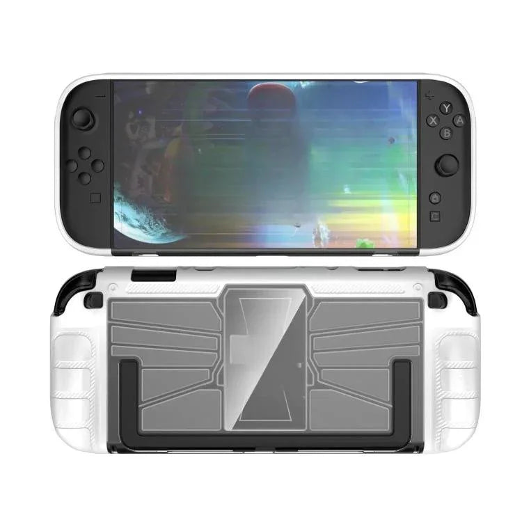 Capa Monobloco TPU + PC para Consola de Jogos Nintendo Switch 2, Capa Amortecedora, Capa Monobloco TPU + PC Preta, Capa Monobloco TPU + PC Branca