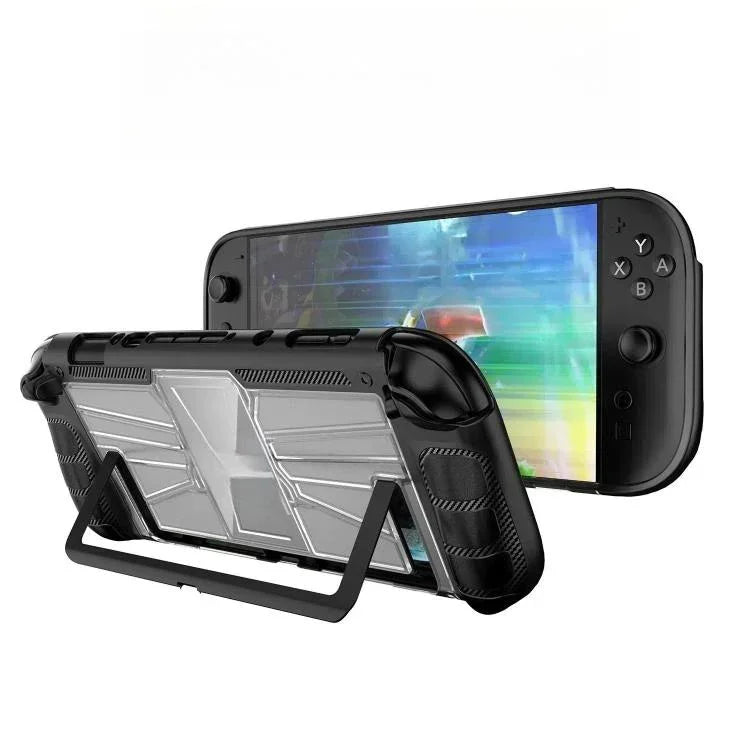 Capa Monobloco TPU + PC para Consola de Jogos Nintendo Switch 2, Capa Amortecedora, Capa Monobloco TPU + PC Preta, Capa Monobloco TPU + PC Branca