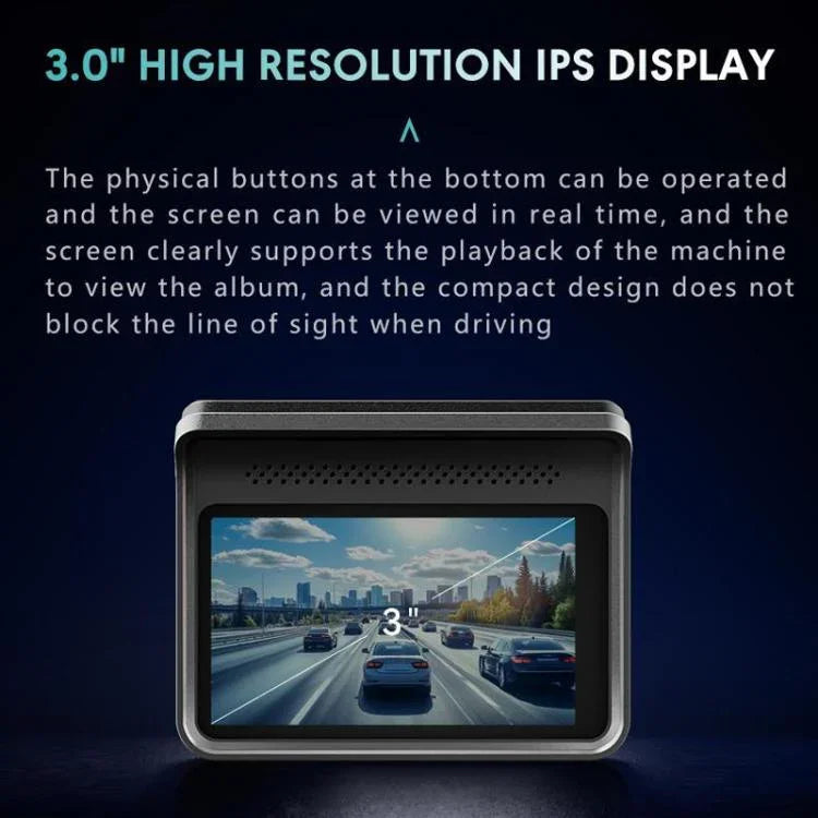 Anytek T2 PRO Gravador Oculto para Carro com Visão Noturna HD 2K de 3.0 Polegadas, Gravação Dupla Frontal e Traseira, T2 PRO