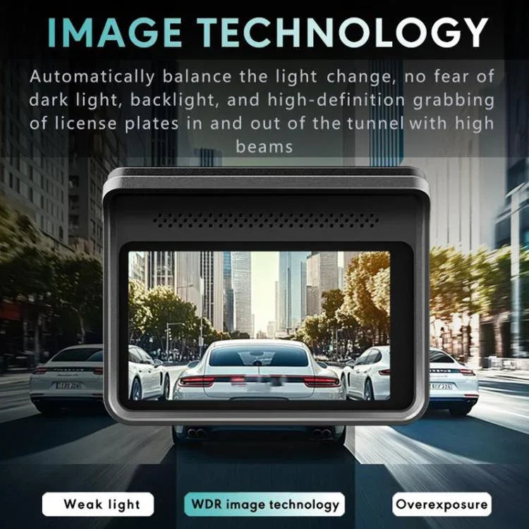 Anytek T2 PRO Gravador Oculto para Carro com Visão Noturna HD 2K de 3.0 Polegadas, Gravação Dupla Frontal e Traseira, T2 PRO