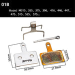2 Pares de Forros de Travão de Disco em Metal Sinterizado para Bicicleta de Montanha e Estrada ZTTO, Modelos 01B, 01E, 01F, 02D, 02F, 860, 861, 944