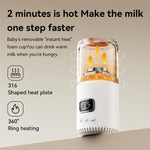 Aquecedor Portátil Sem Fios para Biberão de Bebé 400ml com Temperatura Ajustável, Termo de Viagem, Carregamento Rápido Tipo-C, CT01 10000 mAh, CT01 18000 mAh