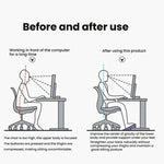 Descanso de Pés Ajustável para Debaixo da Secretária para Ergonomia no Escritório, Banco para Pés com Design Anti-Cruzar Pernas, Tubo Metálico Preto, Tubo Metálico Cinzento