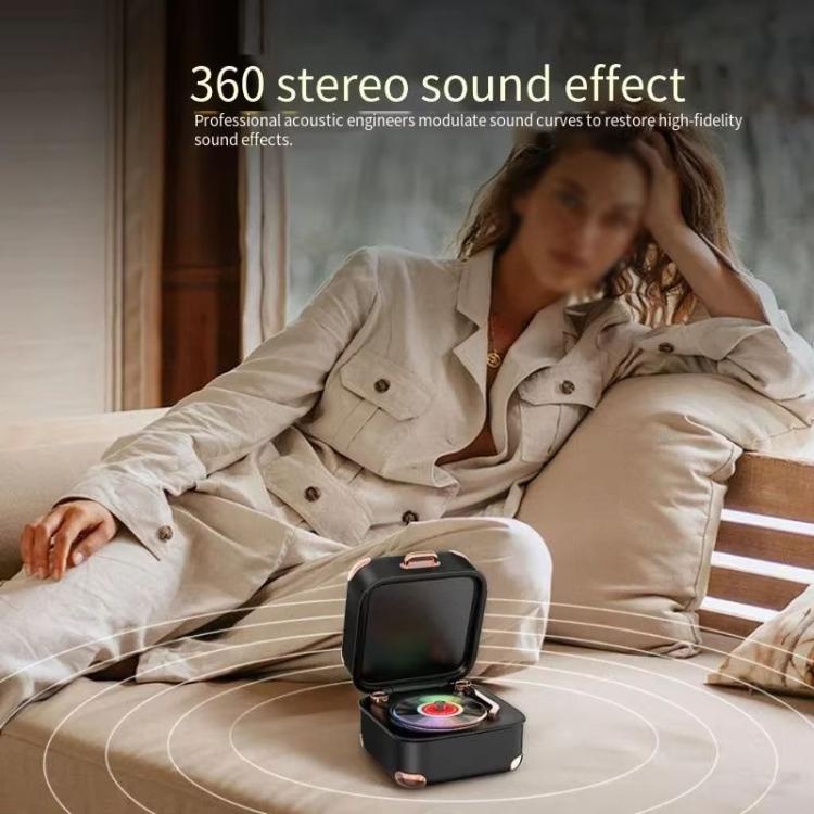 Coluna Bluetooth Retro Gramofone Mini Colorida AVWOO A17