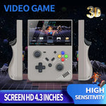 Consola de Jogos Portátil R43 Pro com Ecrã 4.3 polegadas 4K HD, Preto Translúcido 64G, Cinzento 64G, Preto Translúcido 128G, Cinzento 128G