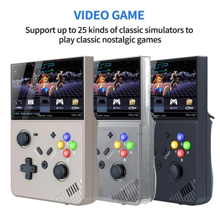 Consola de Jogos Portátil R43 Pro com Ecrã 4.3 polegadas 4K HD, Preto Translúcido 64G, Cinzento 64G, Preto Translúcido 128G, Cinzento 128G