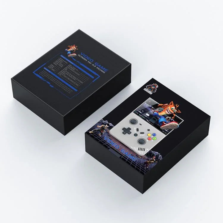Consola de Jogos Portátil R43 Pro com Ecrã 4.3 polegadas 4K HD, Preto Translúcido 64G, Cinzento 64G, Preto Translúcido 128G, Cinzento 128G