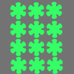 12pcs /Pack Autocolantes PEVA Auto-adesivos Luminosos Antiderrapantes para Casa de Banho, Escadas, Piso, Tira 2x20cm, Tira 2x38cm, Forma S 1.3x18cm, Redondo 8cm, Redondo 10cm, Flor 8cm, Flor 10cm, Concha