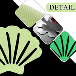 12pcs /Pack Autocolantes PEVA Auto-adesivos Luminosos Antiderrapantes para Casa de Banho, Escadas, Piso, Tira 2x20cm, Tira 2x38cm, Forma S 1.3x18cm, Redondo 8cm, Redondo 10cm, Flor 8cm, Flor 10cm, Concha
