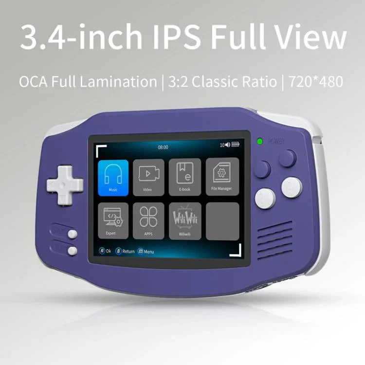 ANBERNIC RG 34XX Consola de Jogos Portátil Clássica Retro Sem Fios WIFI Jogador de Vídeo, Standard 32G-Sem Jogo, Standard + 64G, Standard + 128G, Standard + 256G
