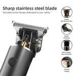 Kit de Corte de Cabelo Recarregável Máquina de Cortar Cabelo para Homens - Aparador Zero Blade para Estilos Vintage de Cabeça Oleosa e Careca