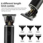 Kit de Corte de Cabelo Recarregável Máquina de Cortar Cabelo para Homens - Aparador Zero Blade para Estilos Vintage de Cabeça Oleosa e Careca
