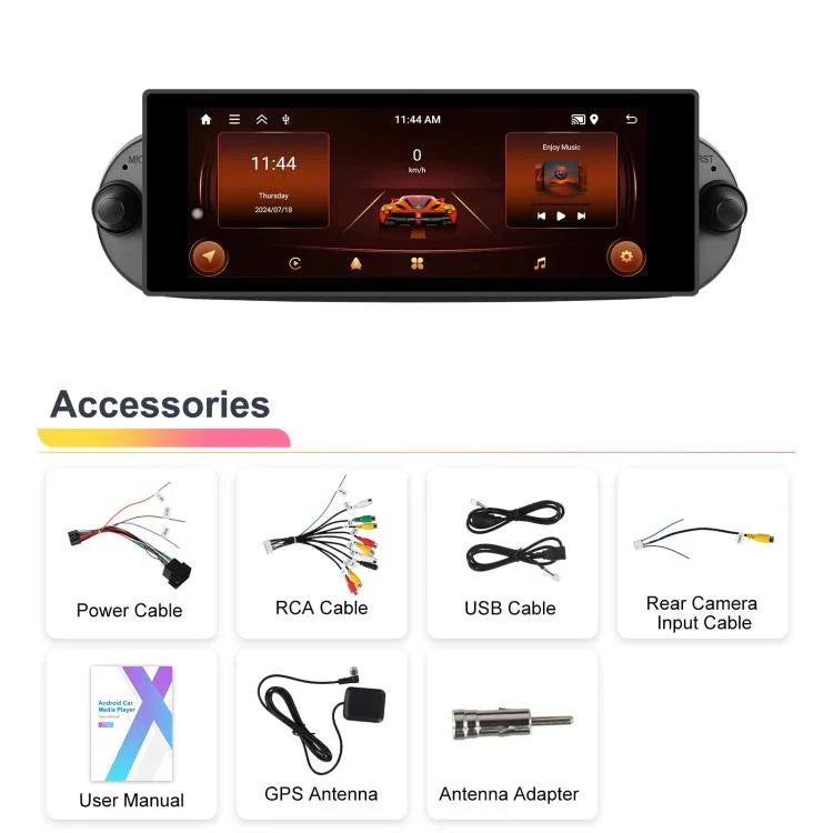 Para Volkswagen Beetle 2002-2010 Ecrã Horizontal de 6,86 polegadas Android Player para Carro, Standard, Standard+AHD+Microfone
