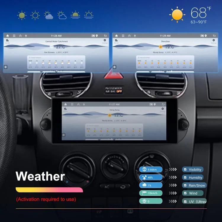 Para Volkswagen Beetle 2002-2010 Ecrã Horizontal de 6,86 polegadas Android Player para Carro, Standard, Standard+AHD+Microfone