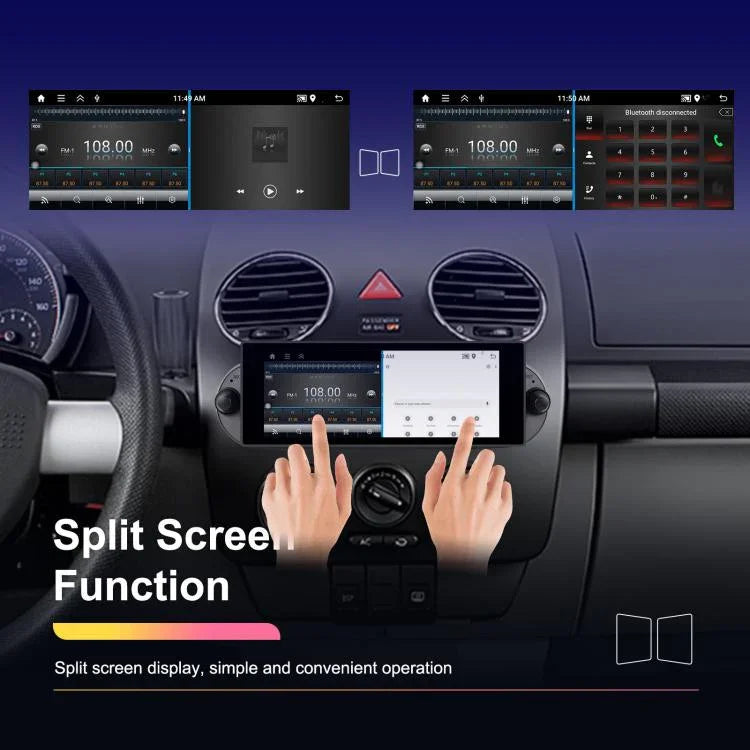 Para Volkswagen Beetle 2002-2010 Ecrã Horizontal de 6,86 polegadas Android Player para Carro, Standard, Standard+AHD+Microfone