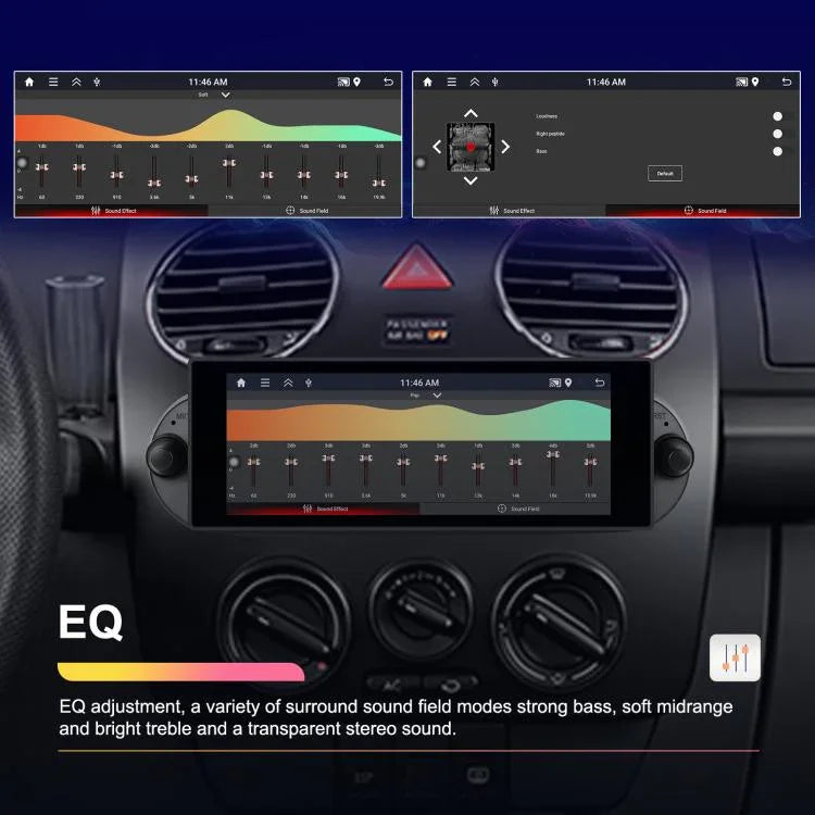 Para Volkswagen Beetle 2002-2010 Ecrã Horizontal de 6,86 polegadas Android Player para Carro, Standard, Standard+AHD+Microfone