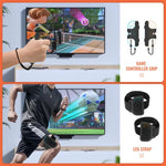 JYS NS2281 Para Nintendo Switch 2 Kit Desportivo 9 Em 1 para Jogos com Acessórios de Pegada Esquerda e Direita