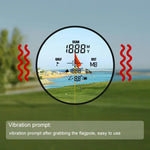 Medidor de Distância de Bolso de Golfe Mini Magnético Compensado para Inclinação PGM JQ018 1200 Jardas