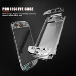 Para Nintendo Switch 2 Capa de Cristal para Gamepad Dividido, Capa Protetora Transparente