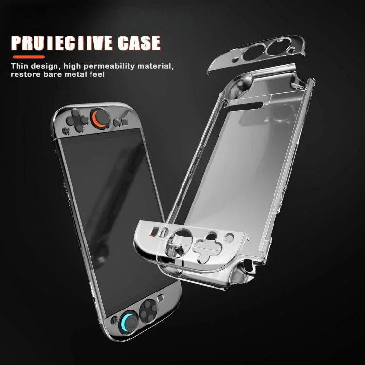 Para Nintendo Switch 2 Capa de Cristal para Gamepad Dividido, Capa Protetora Transparente