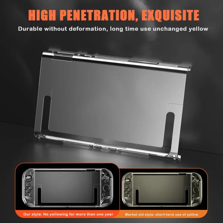 Para Nintendo Switch 2 Capa de Cristal para Gamepad Dividido, Capa Protetora Transparente
