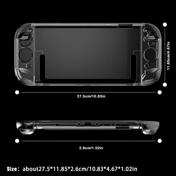 Para Nintendo Switch 2 Capa de Cristal para Gamepad Dividido, Capa Protetora Transparente