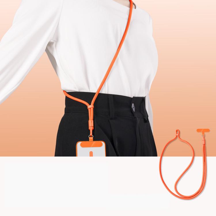 Cordão Ajustável para Telemóvel com Fecho Automático, Rotação 360 Graus, Design Anti-Emaranhamento e Clipe TPU, Pescoço Preto, Pescoço Laranja, Pescoço Verde, Transversal Preto, Transversal Laranja, Transversal Verde