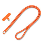 Cordão Ajustável para Telemóvel com Fecho Automático, Rotação 360 Graus, Design Anti-Emaranhamento e Clipe TPU, Pescoço Preto, Pescoço Laranja, Pescoço Verde, Transversal Preto, Transversal Laranja, Transversal Verde