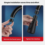 Extensor Universal para Torneira de Cozinha, Conector de Pia com Bico Giratório e Protetor Anti-Respingo