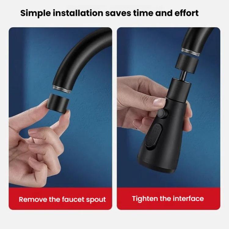 Extensor Universal para Torneira de Cozinha, Conector de Pia com Bico Giratório e Protetor Anti-Respingo