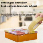 Filme de Vedação para Latas de Alimentos em PVC Transparente e Sem Emendas, Fitas de 15mm x 20m, 15mm x 66m, 18mm x 66m, 20mm x 66m, 25mm x 66m, 15mm x 100m, 25mm x 100m, 18mm x 100m, 20mm x 100m