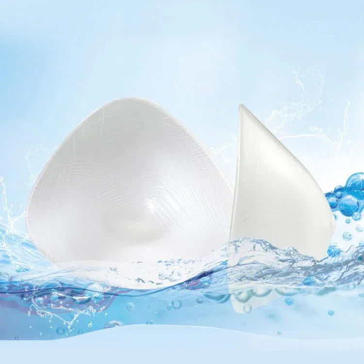 Próteses Mamárias de Silicone em Forma de Triângulo para Pós-cirurgia Spa Seios para Natação Almofadas para Sutiã de Desporto, XS, S, M, L, XL, XXL, XXXL