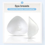 Próteses Mamárias de Silicone em Forma de Triângulo para Pós-cirurgia Spa Seios para Natação Almofadas para Sutiã de Desporto, XS, S, M, L, XL, XXL, XXXL
