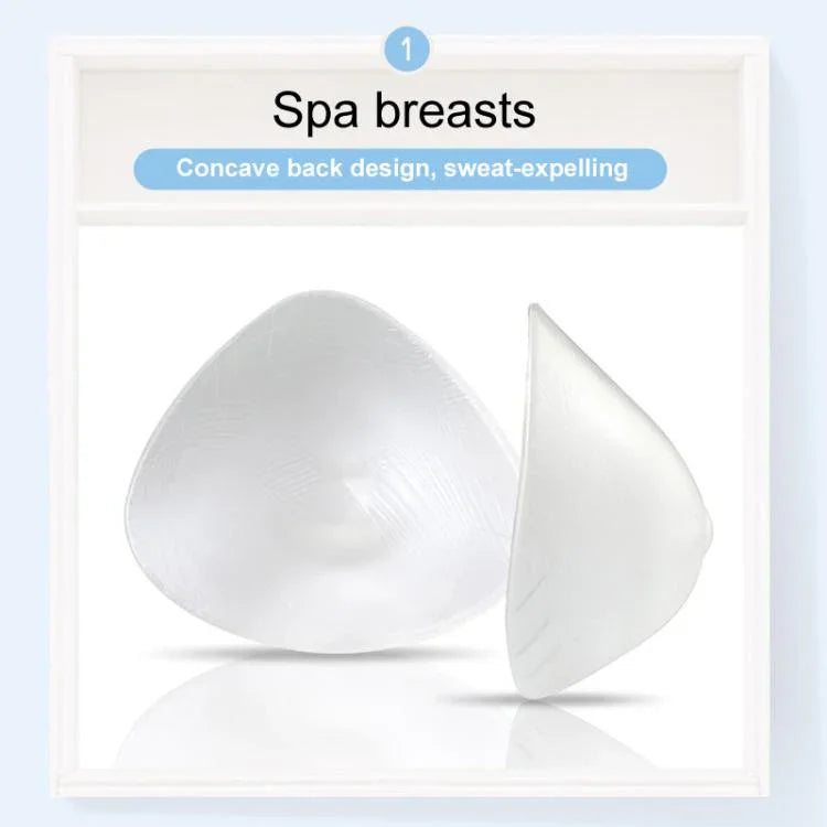 Próteses Mamárias de Silicone em Forma de Triângulo para Pós-cirurgia Spa Seios para Natação Almofadas para Sutiã de Desporto, XS, S, M, L, XL, XXL, XXXL