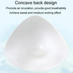 Próteses Mamárias de Silicone em Forma de Triângulo para Pós-cirurgia Spa Seios para Natação Almofadas para Sutiã de Desporto, XS, S, M, L, XL, XXL, XXXL